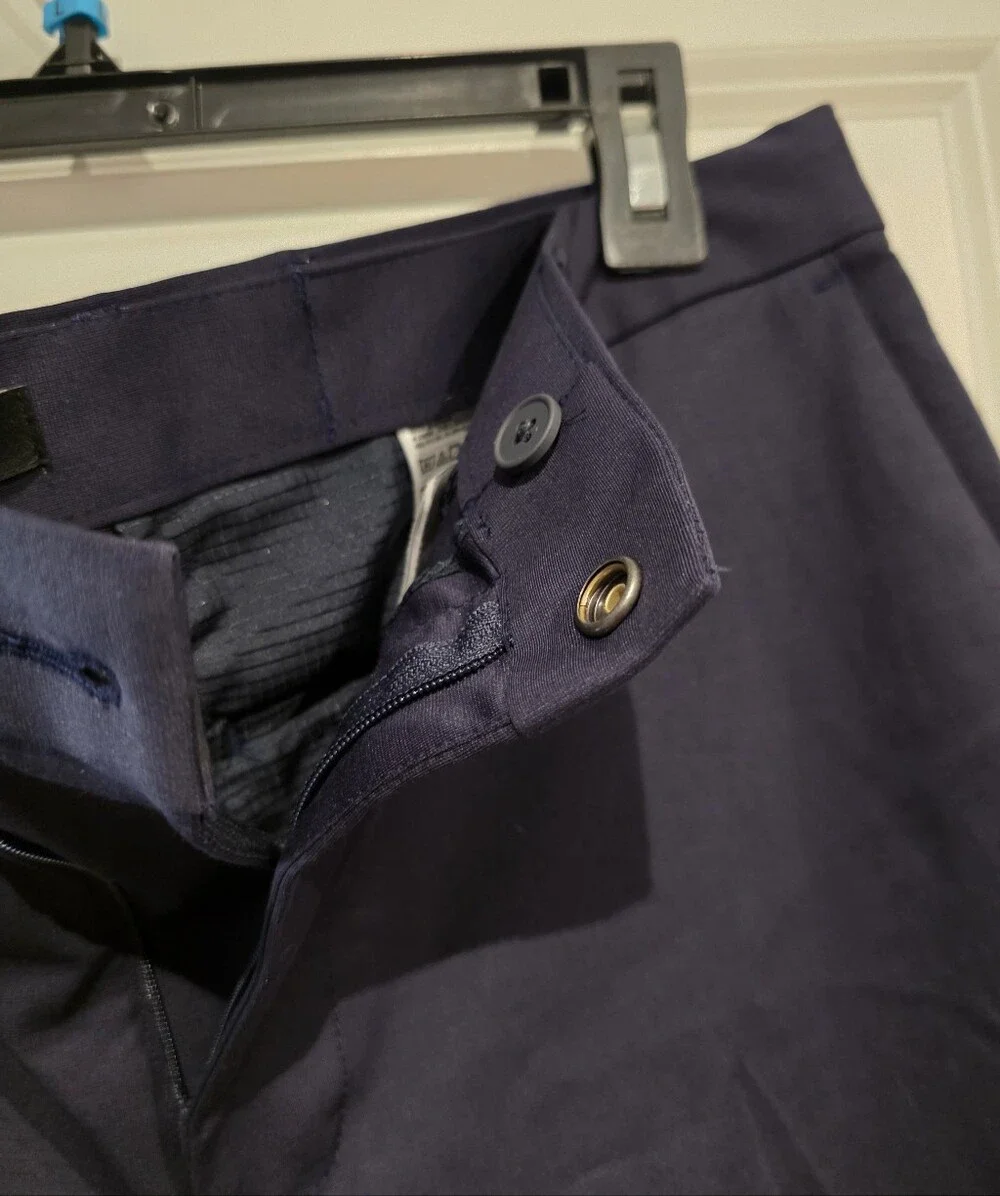 Mens Banana Republic Luxe Pant, Navy, 35x30